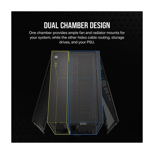 Corsair 2500D Airflow Mid-Tower Dual Chamber - Image 4