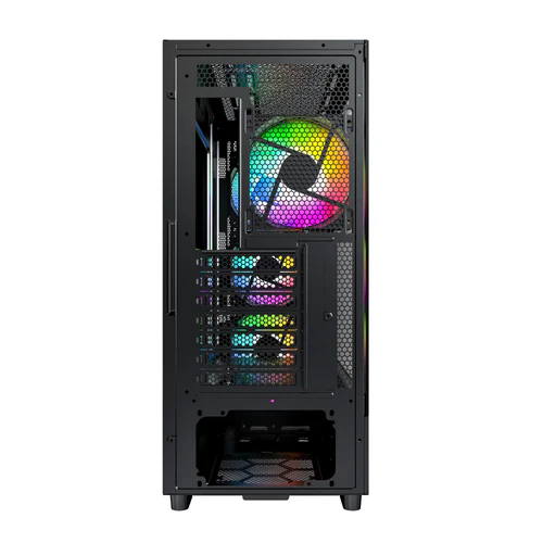 Montech X5 ATX Mid-Tower Carbon Fiber Print TG Side Panel & Mesh Front - Image 3